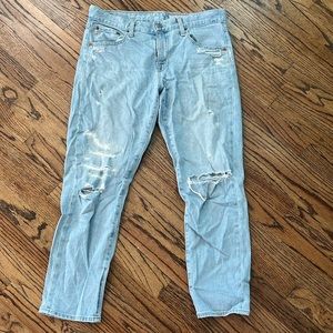 AG JEANS X BF SLIM JEANS W RIPS size 29
